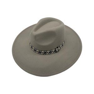 ELORA-GRAY FEDORA HAT